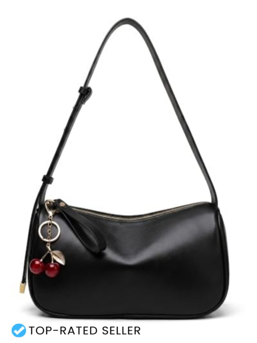 Slouchy Hobo Shoulder Bag Women Vegan Leather Y2K Purse Adjustable Strap